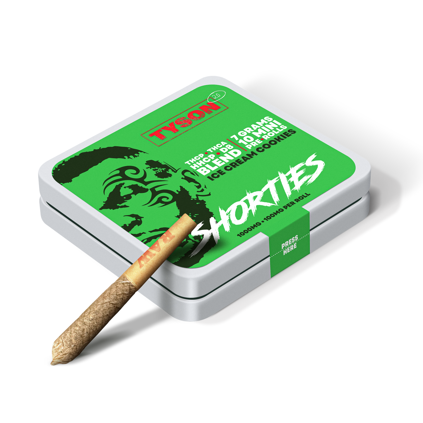 Tyson 2.0 THC-A Blend Pre Roll Shorties - 10 Count Flower Tyson 2.0 Ice Cream Cookies