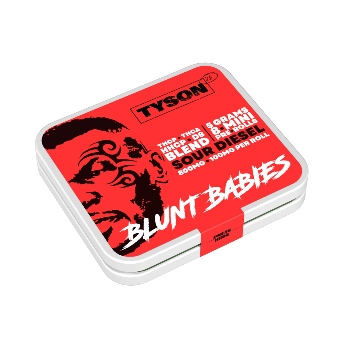 Tyson 2.0 Blunt Babies THCP Blend Flower Tyson 2.0 Sour Diesel